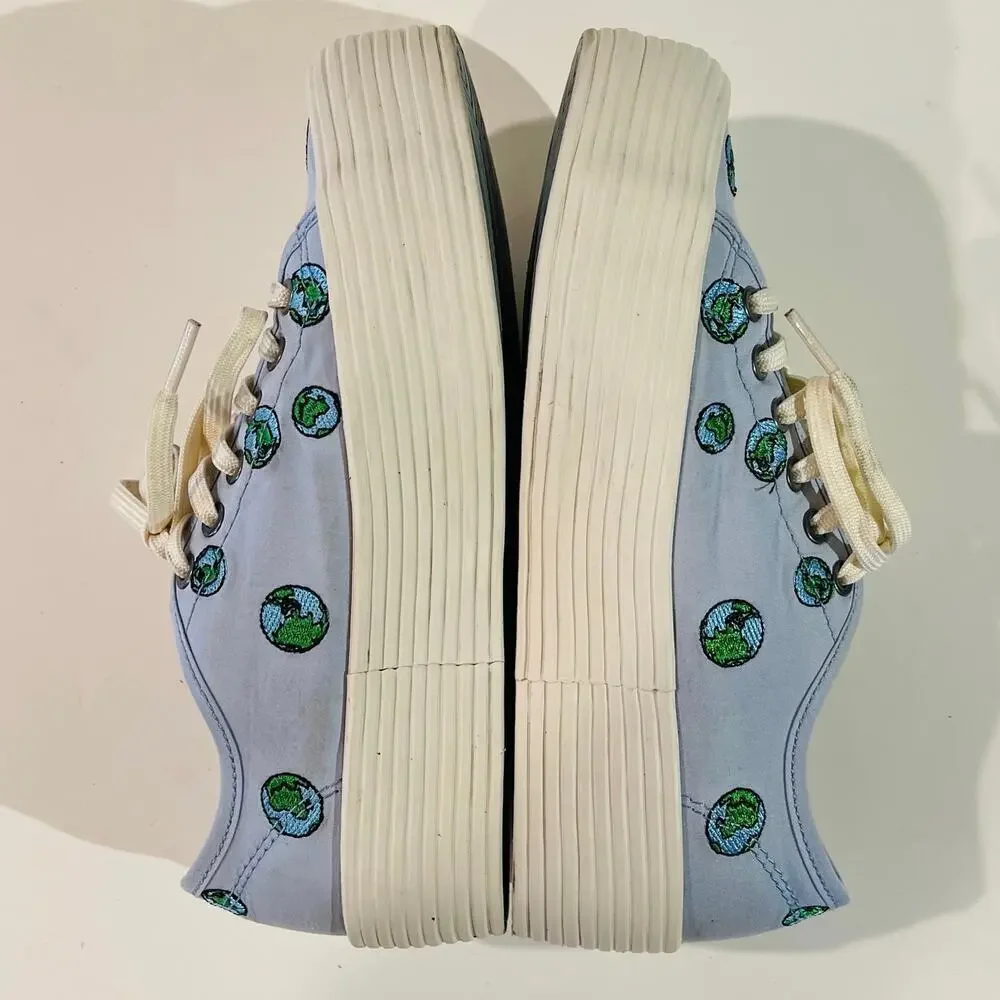 SeaVees Blue Mist Earth Monterey Platform Sneakers Size 5